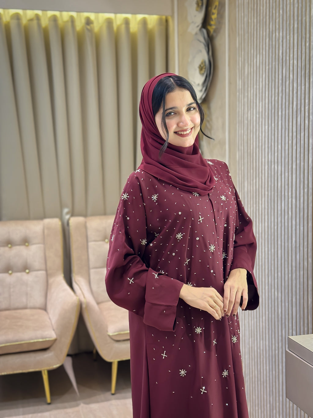 Cherry Nidha abaya- MH0541