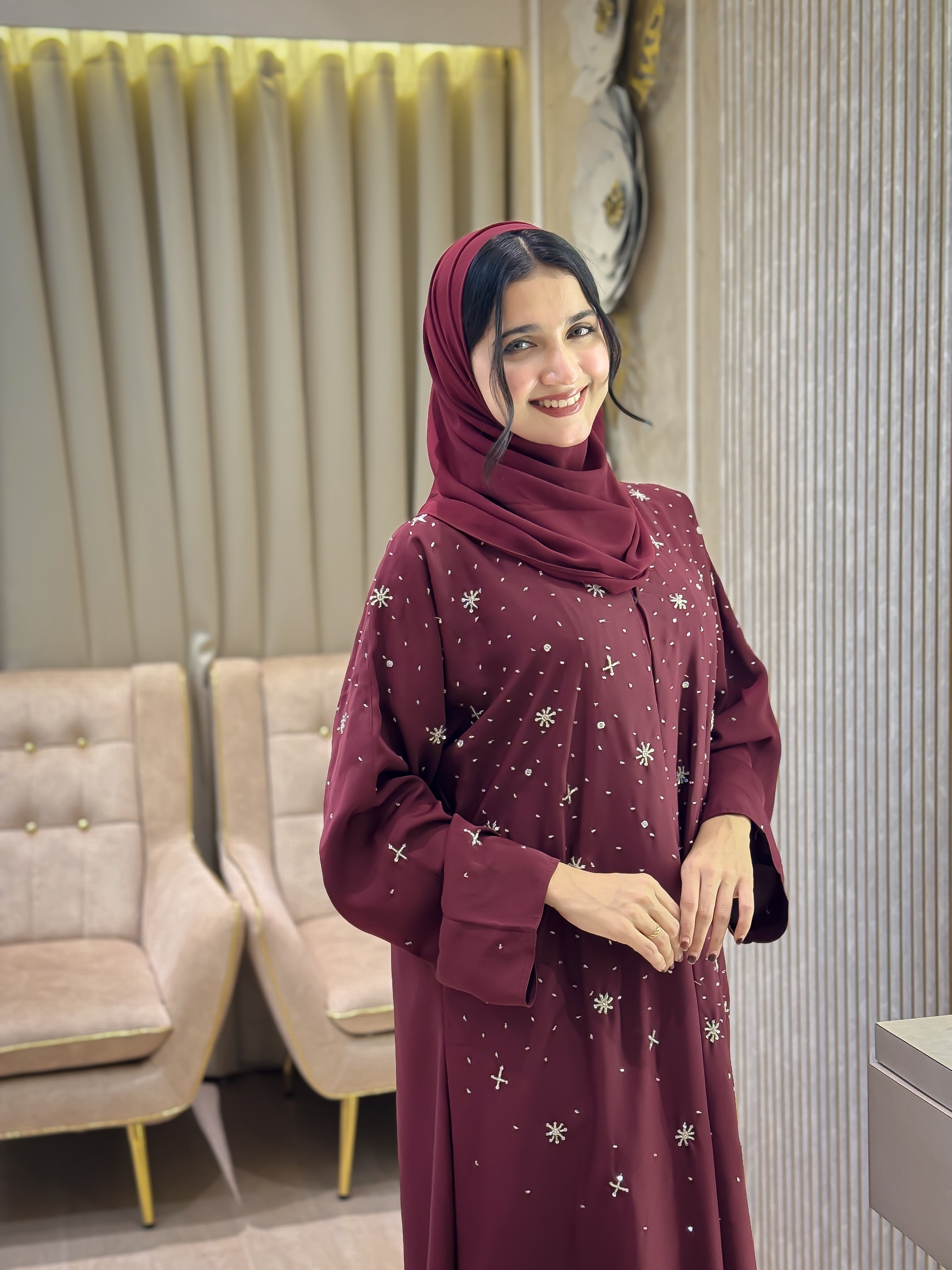 Cherry Nidha abaya- MH0541