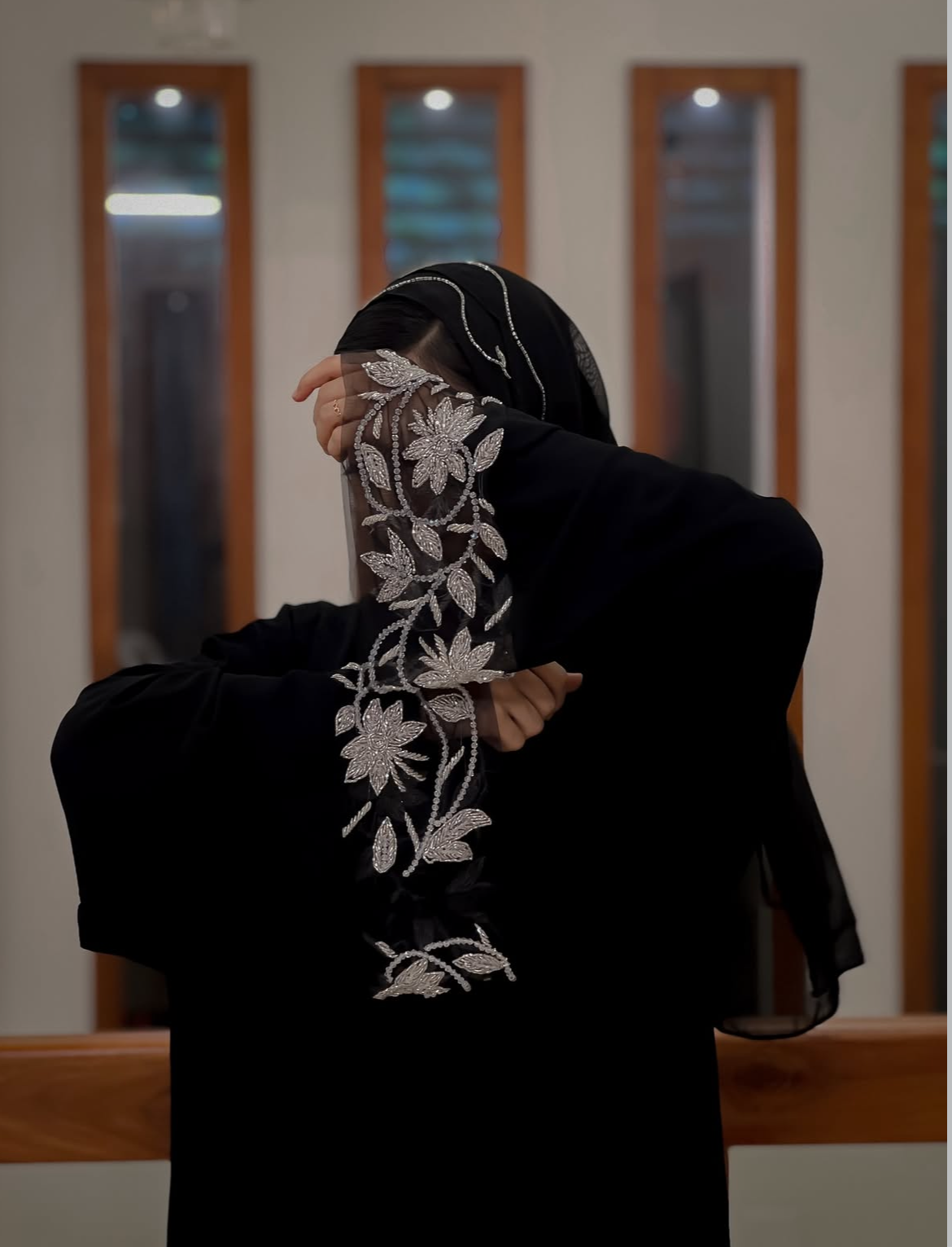 Sana Onyx Black Abaya -MH029