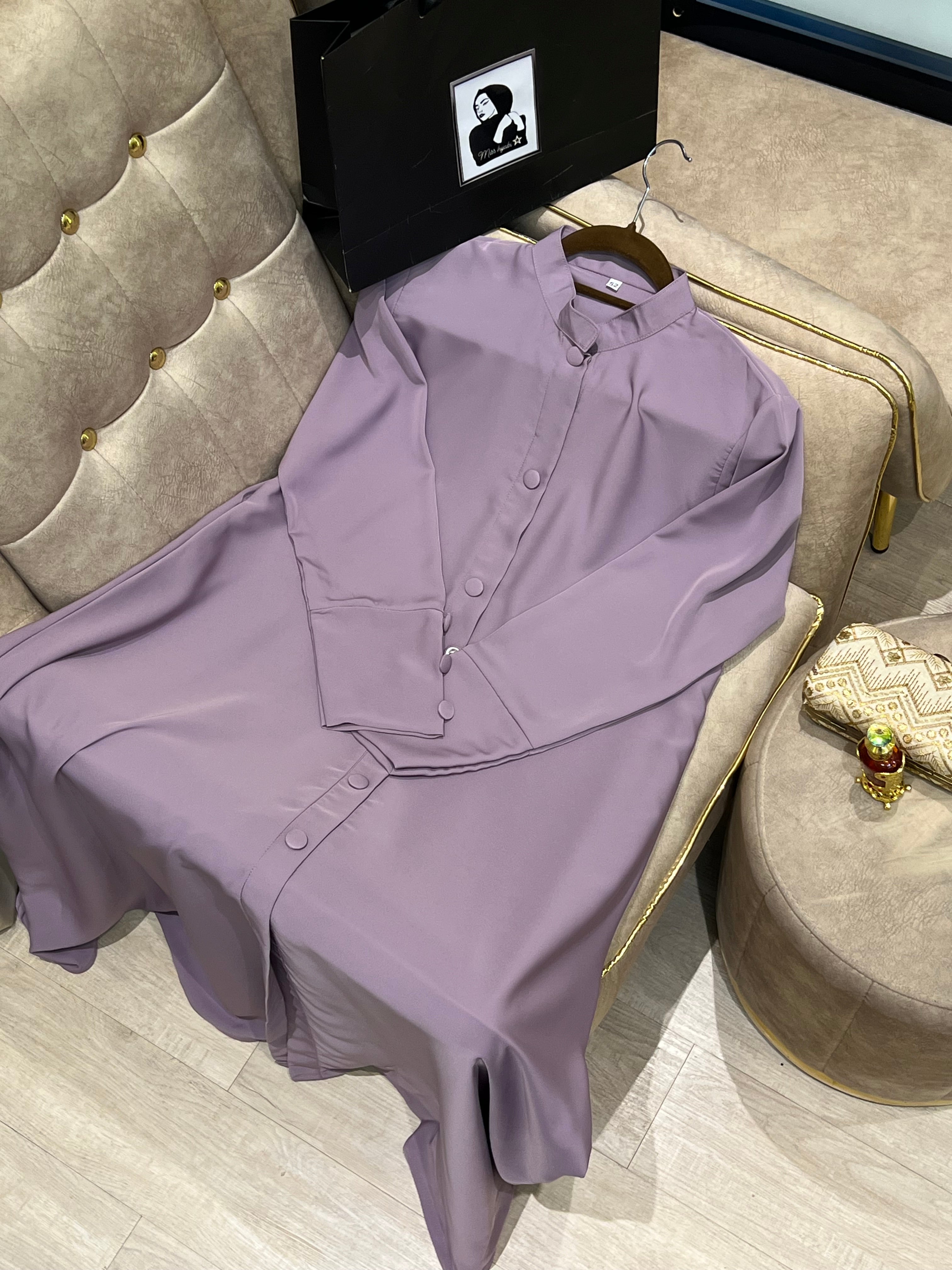 Everyday Abaya in Lavender ￼- MH070
