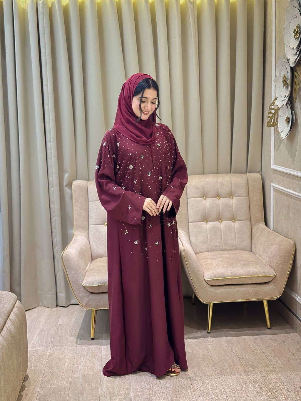 Cherry Nidha abaya- MH0541