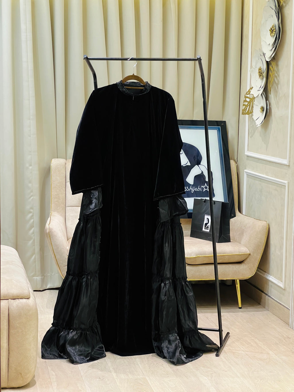 Velvet Abaya Miss hijabi Luxury -MH115