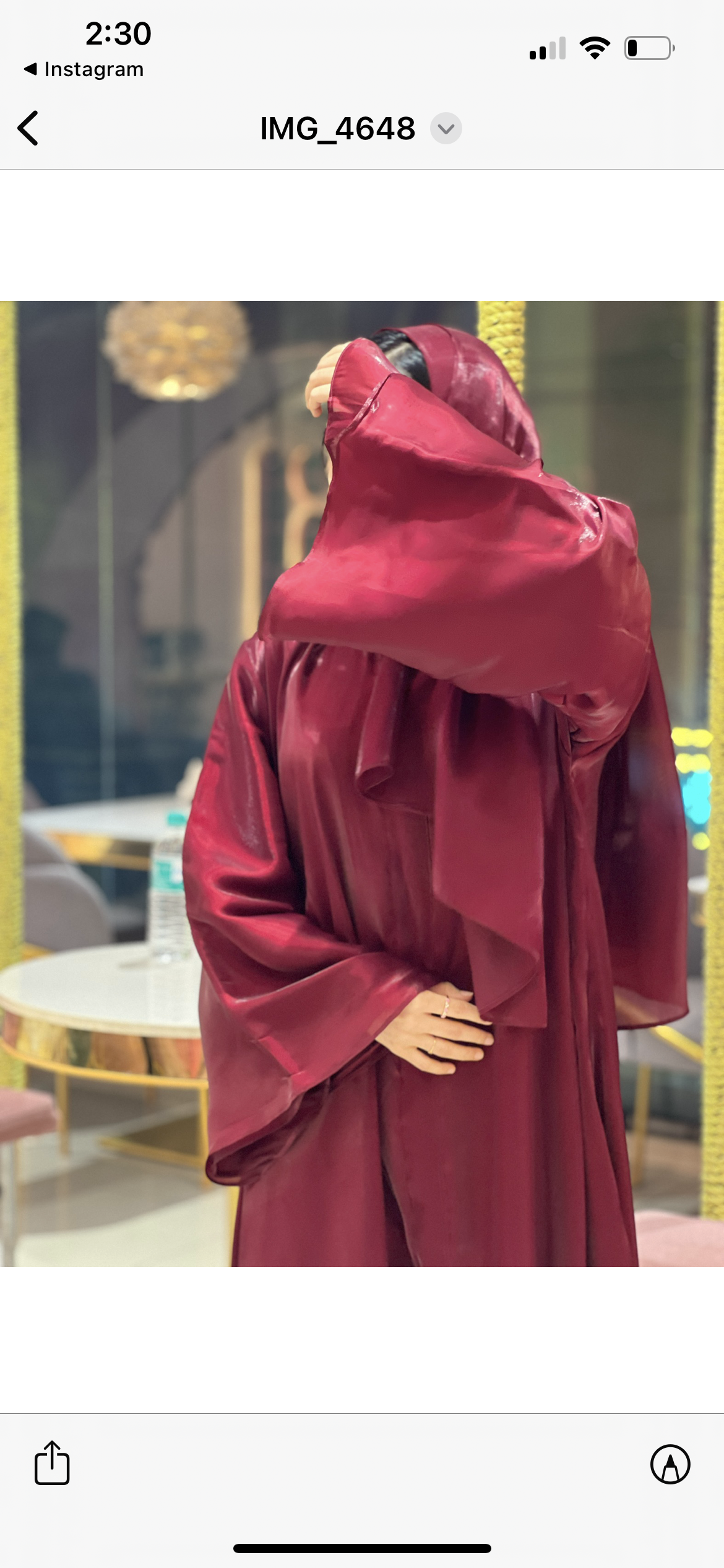 Sana Cherry party Abaya -MH007