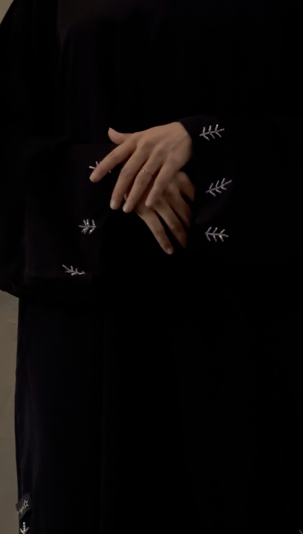 Sana Obsidian Black Abaya -MH031