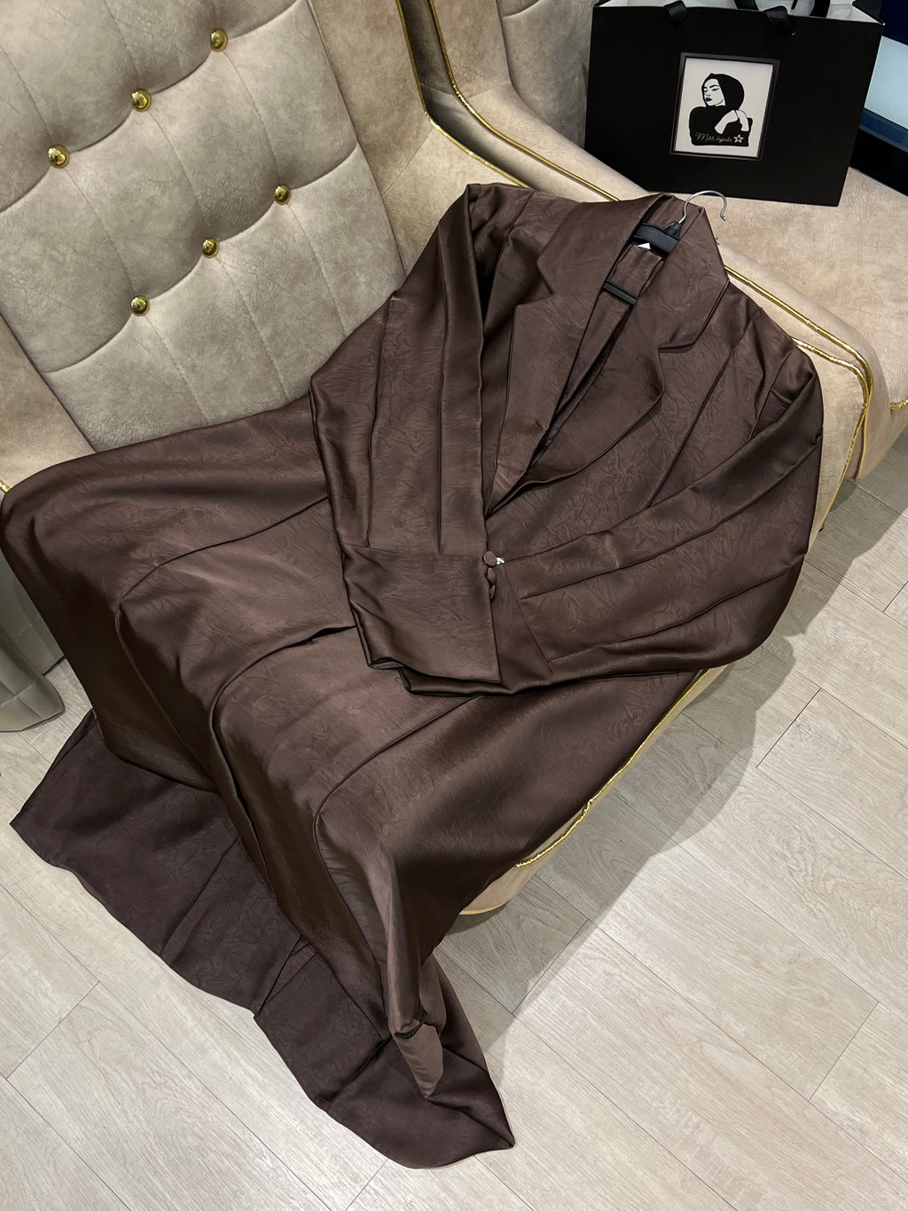 Trendy Printed Abaya -MH101