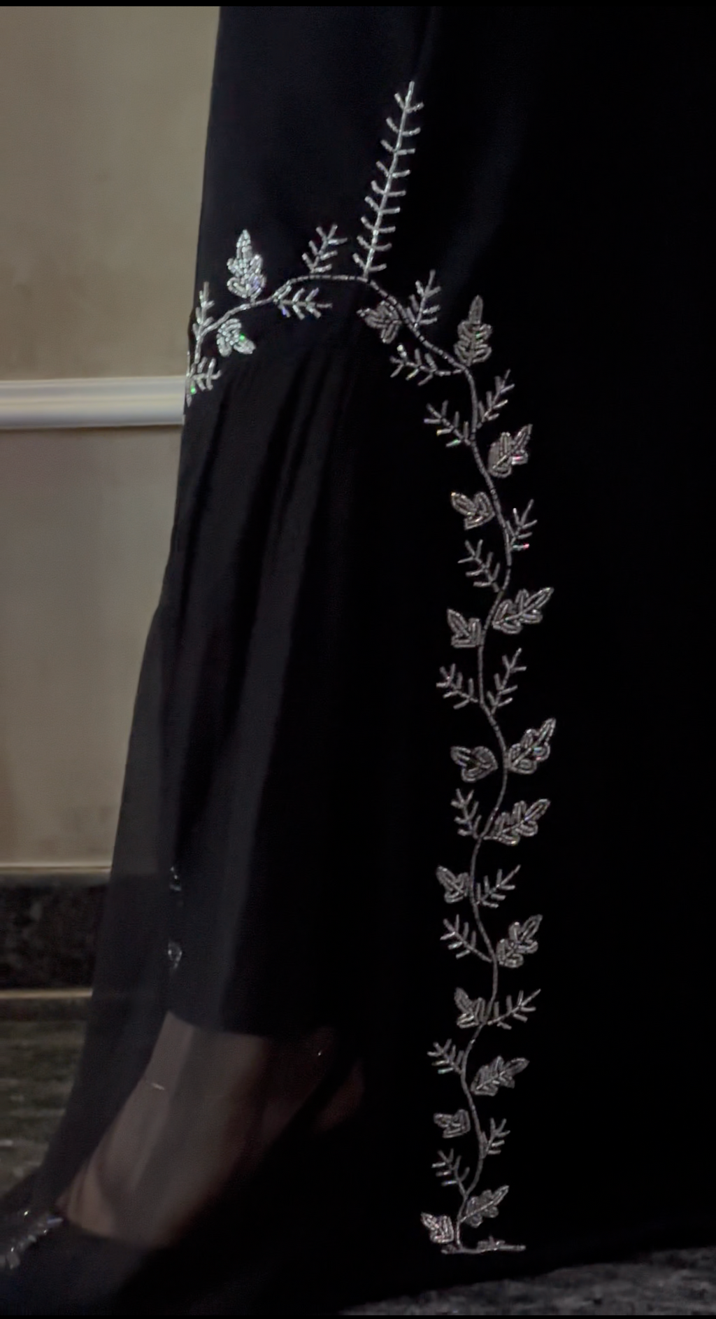 Sana Obsidian Black Abaya -MH031