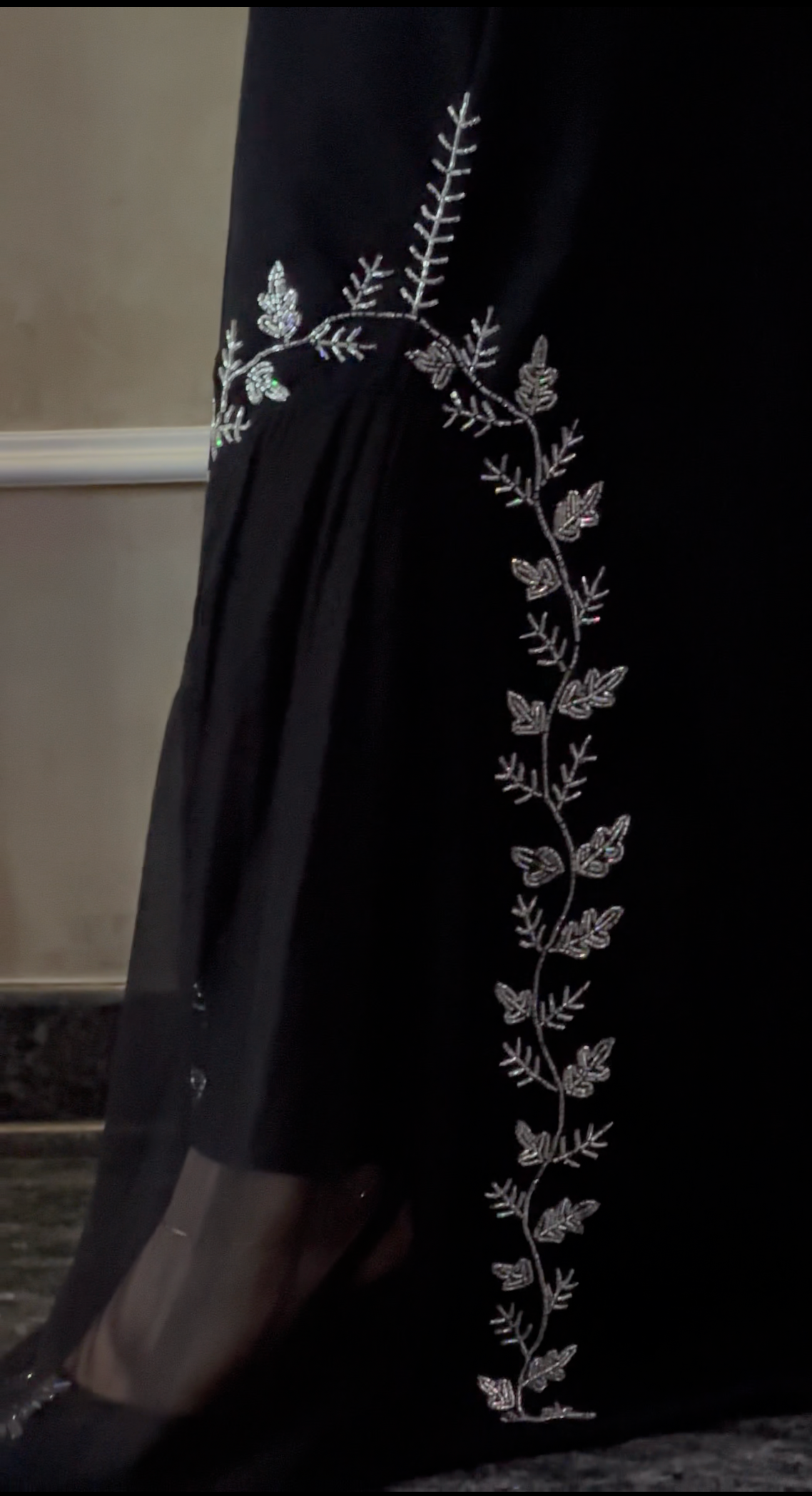 Sana Obsidian Black Abaya -MH031