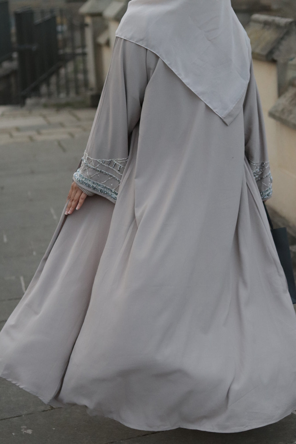 Veil of Beige Abaya -MH038