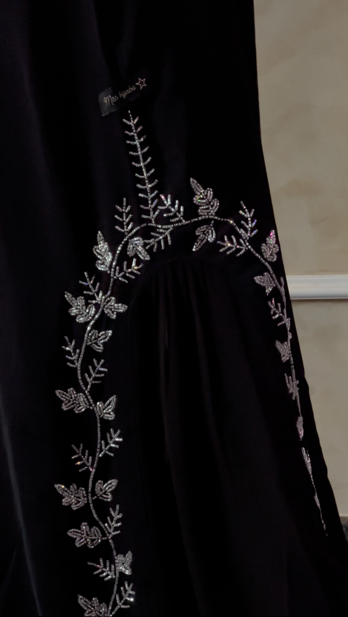 Sana Obsidian Black Abaya -MH031