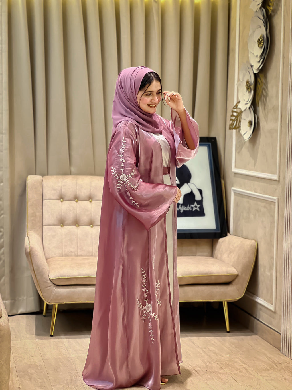 NAFZ Purple Abaya- MH002