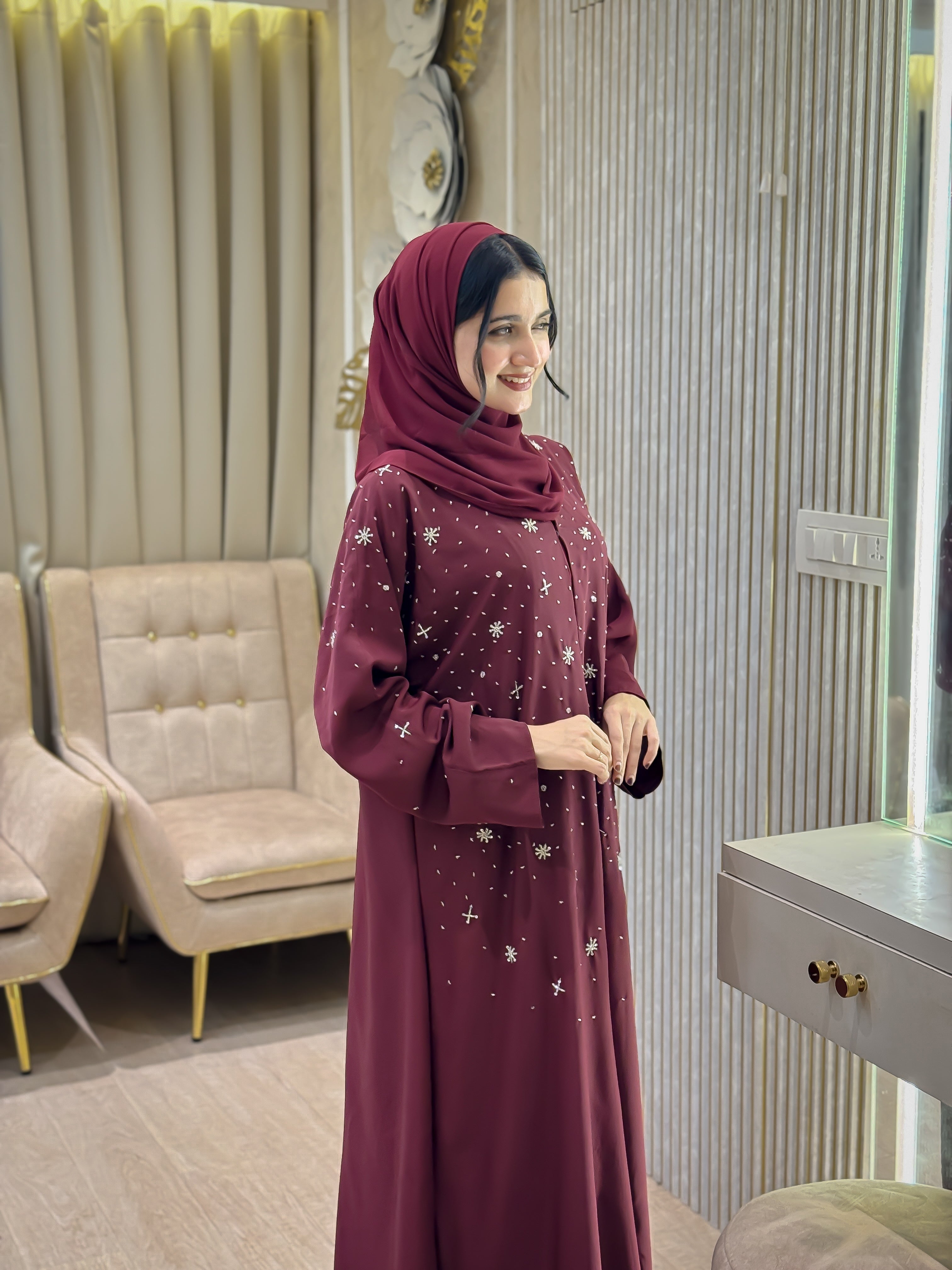 Cherry Nidha abaya- MH0541