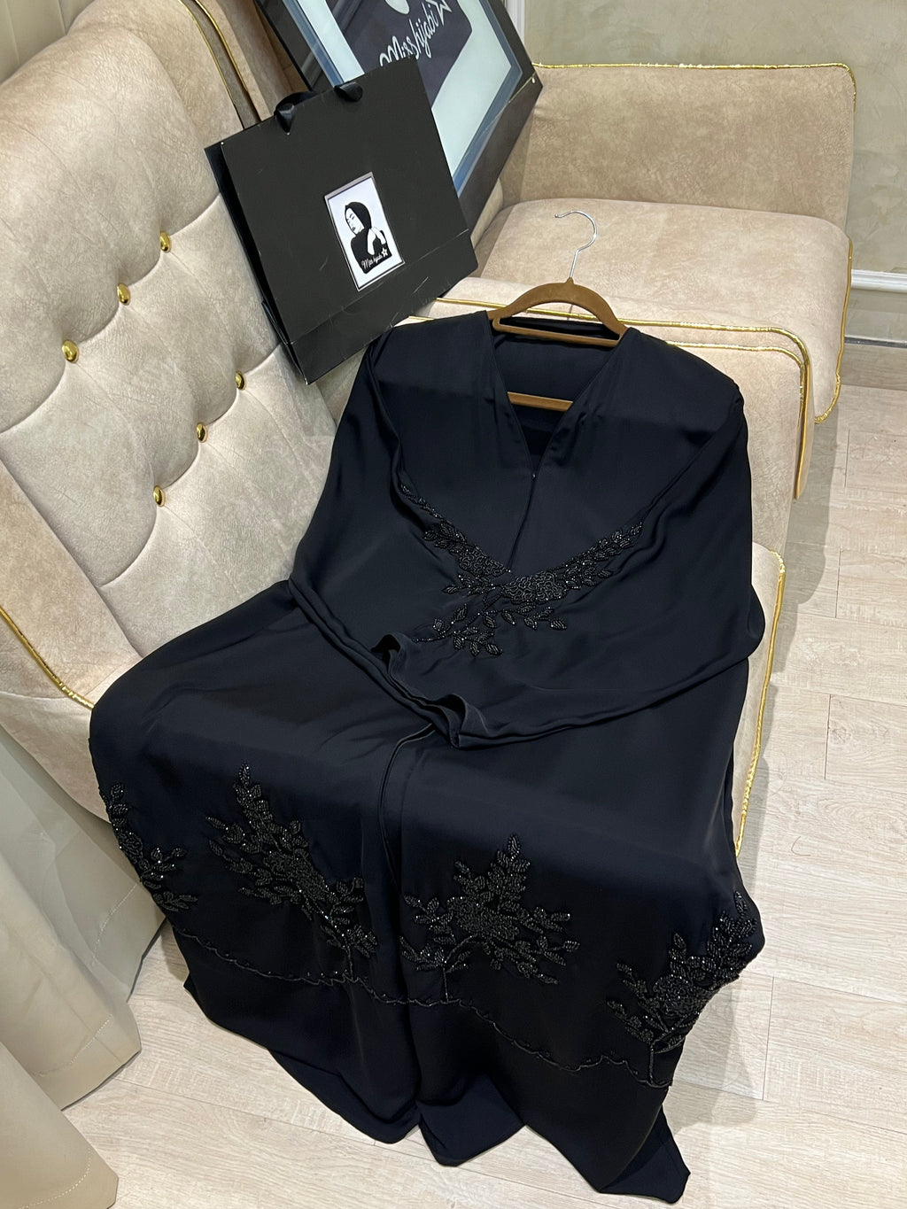 Timeless Black Signature Abaya
- MH049