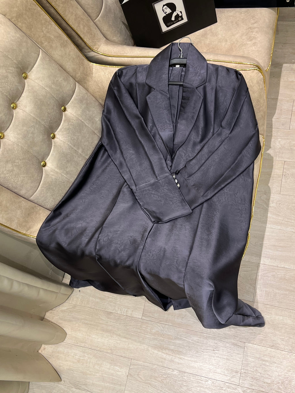 Trendy Printed Abaya -MH101