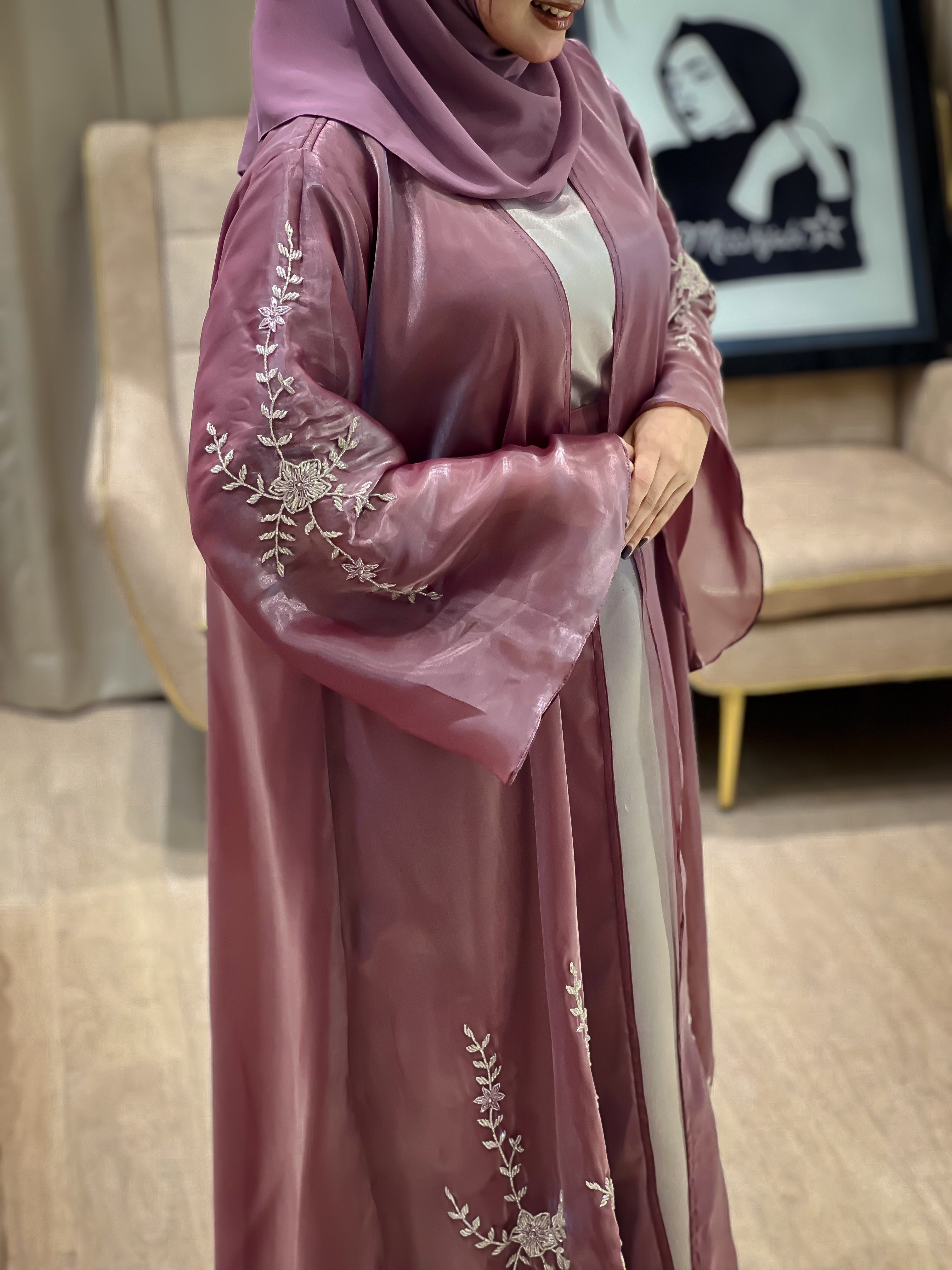 NAFZ Purple Abaya- MH002