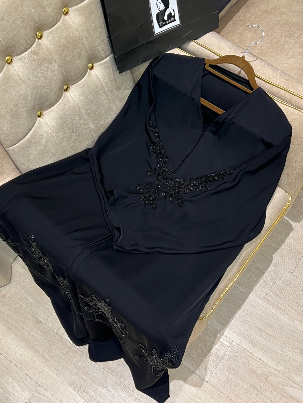 Timeless Black Signature Abaya
- MH049