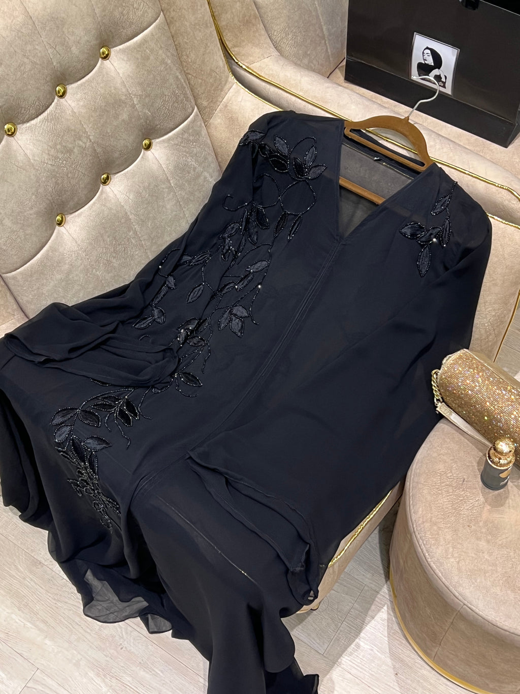 Luxury Black Abaya for Women | Timeless Modest Elegance - MH064