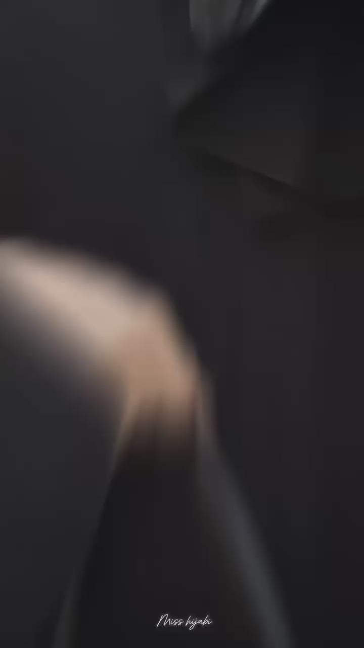 BLACK SANA SHEHZ PARTY ABAYA- MH022