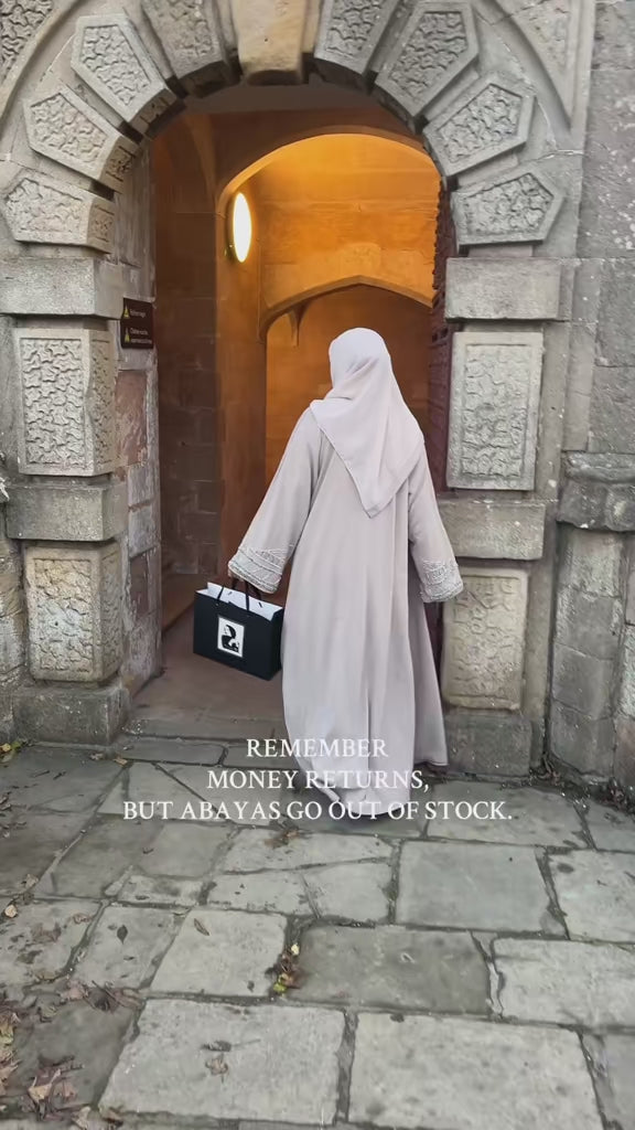 Veil of Beige Abaya -MH038