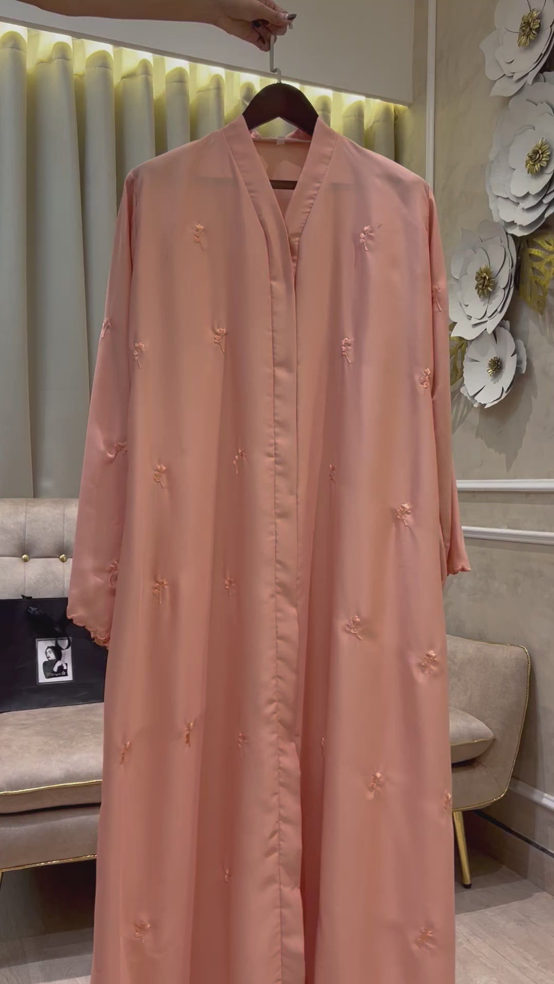 Pink Abaya- MH076