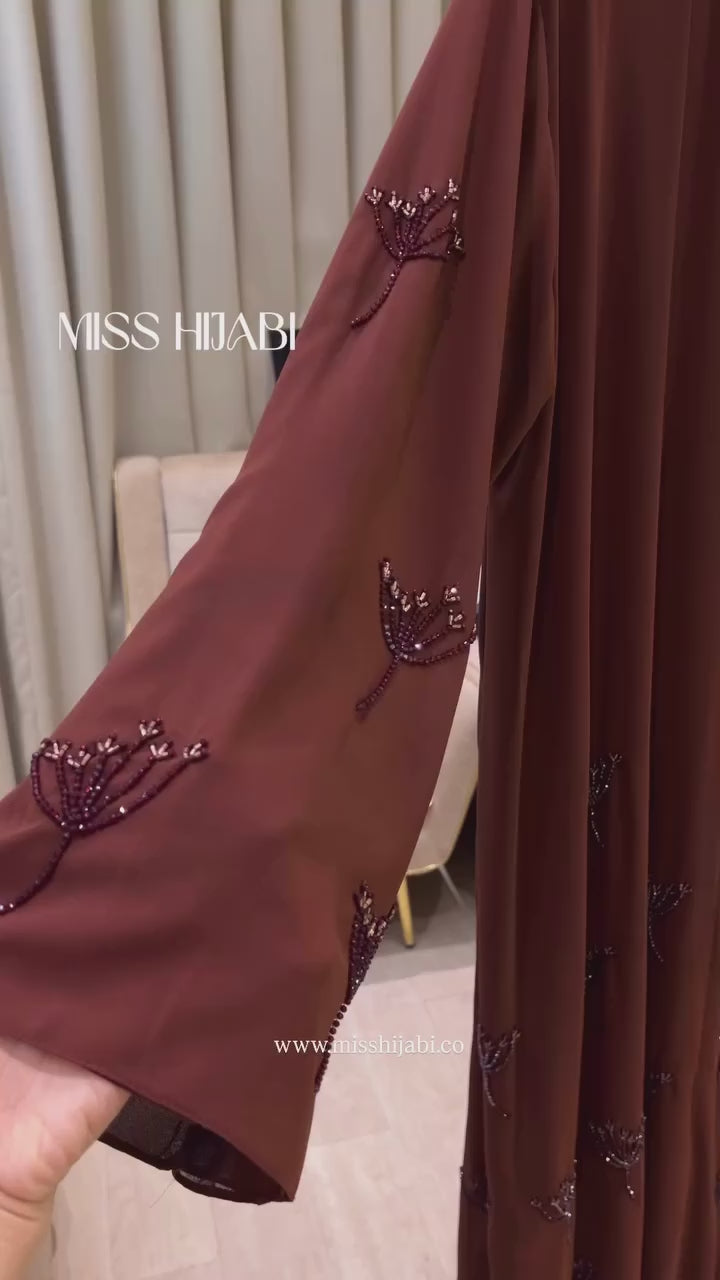 Miss Hijabi Signature Brown Abaya -MH251