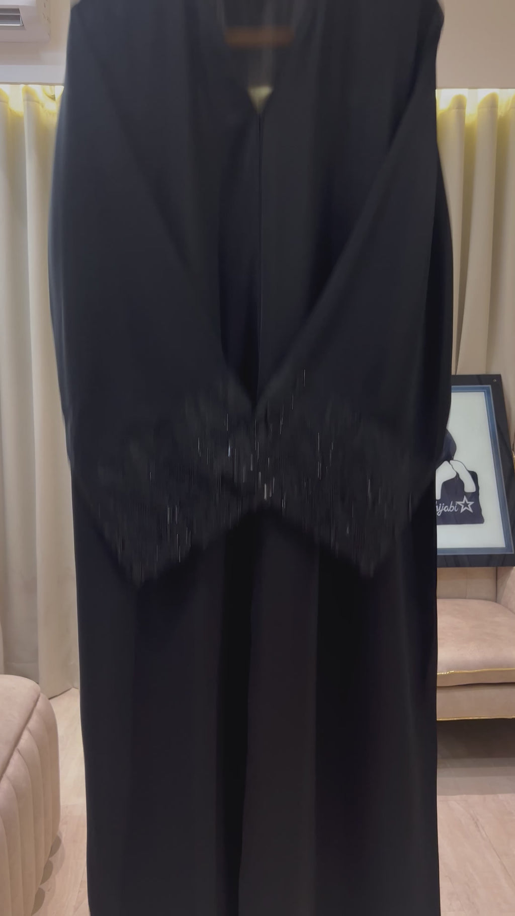 Black Abaya for Formal Occasions – Luxury Collection- MH052