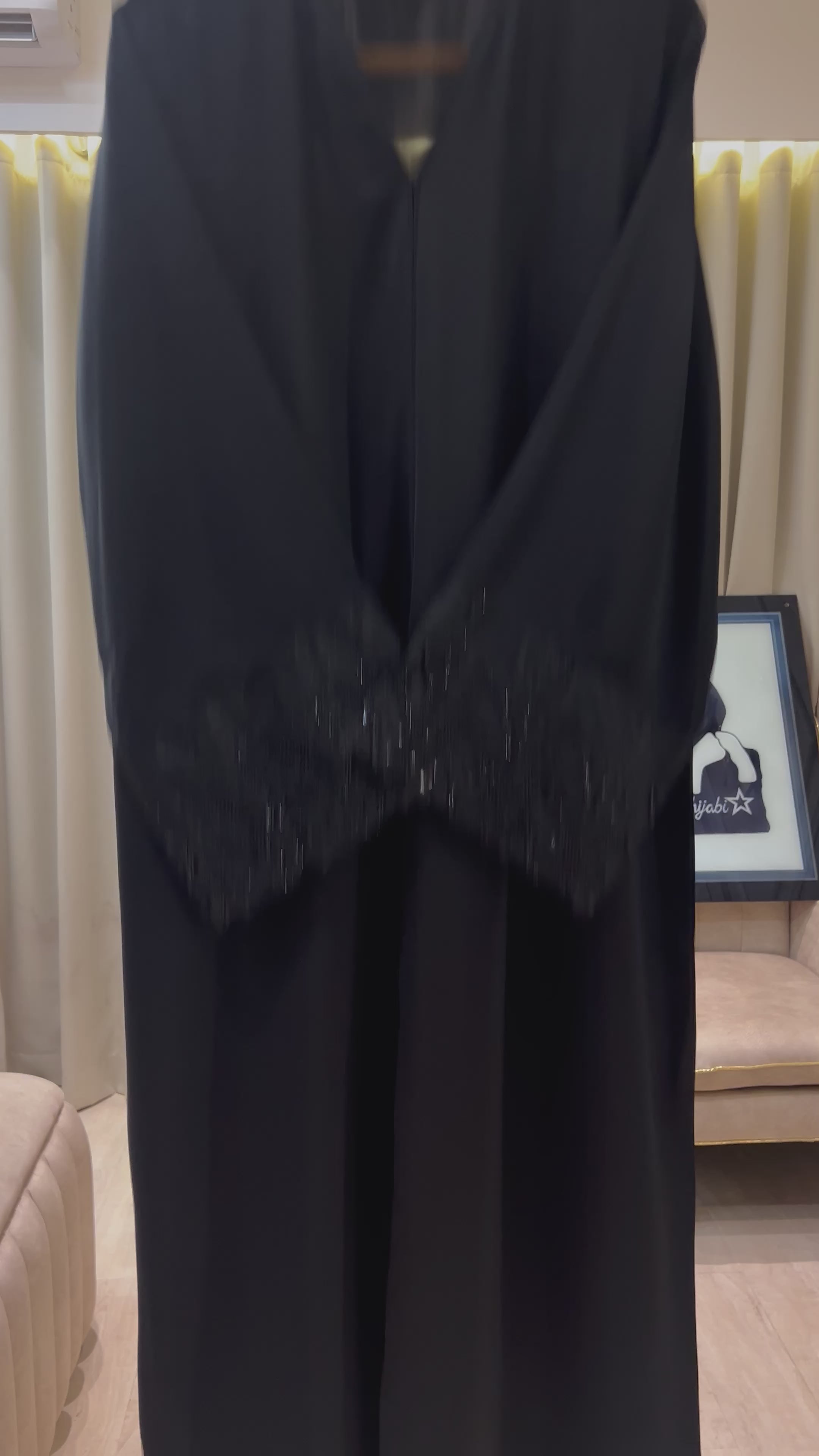 Black Abaya for Formal Occasions – Luxury Collection- MH052
