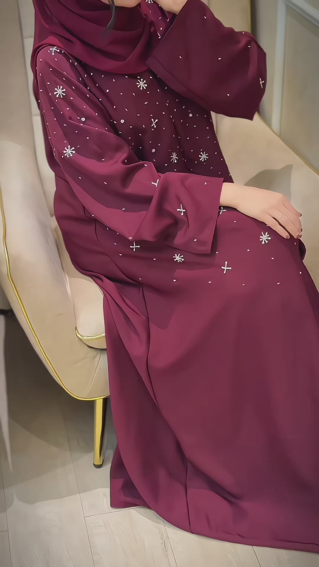 Cherry Nidha abaya- MH0541
