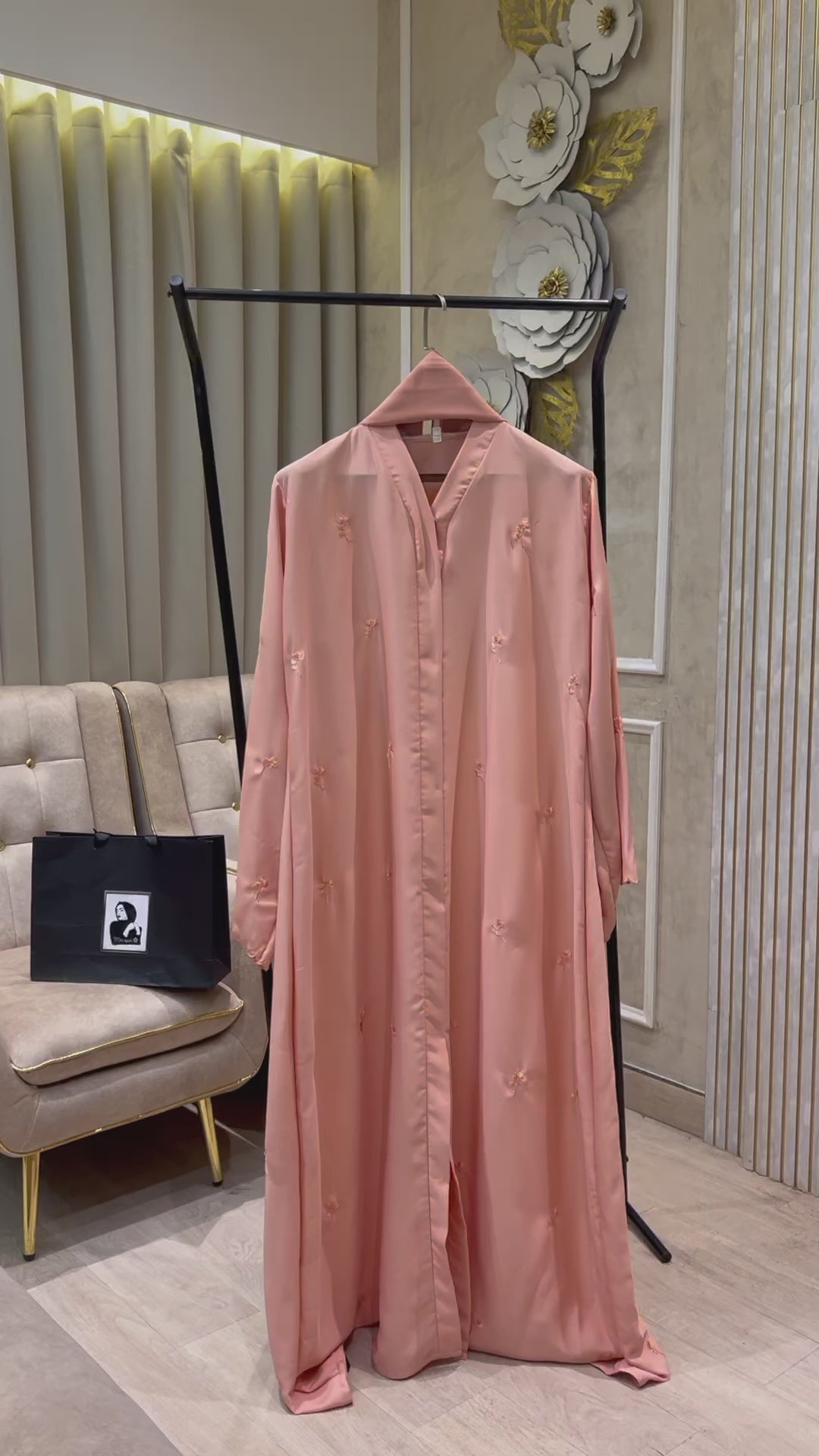 Pink Abaya- MH076