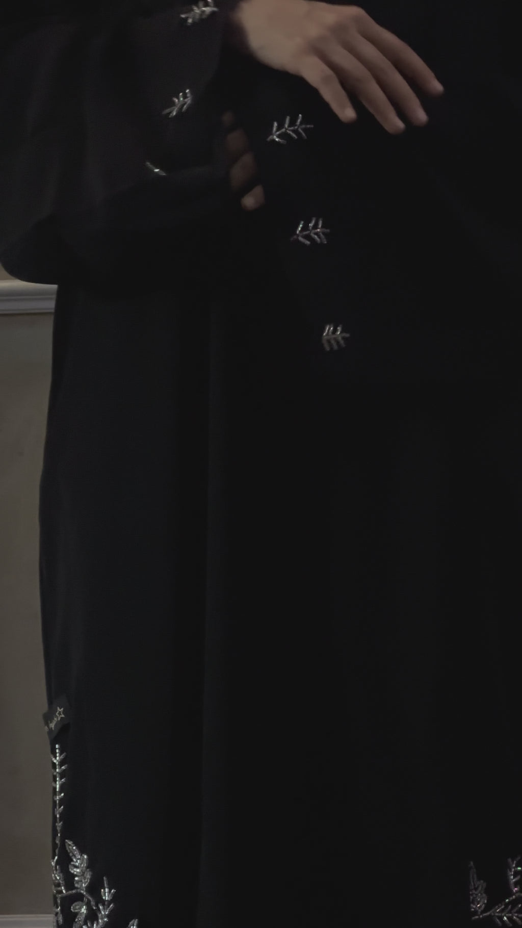 Sana Obsidian Black Abaya -MH031