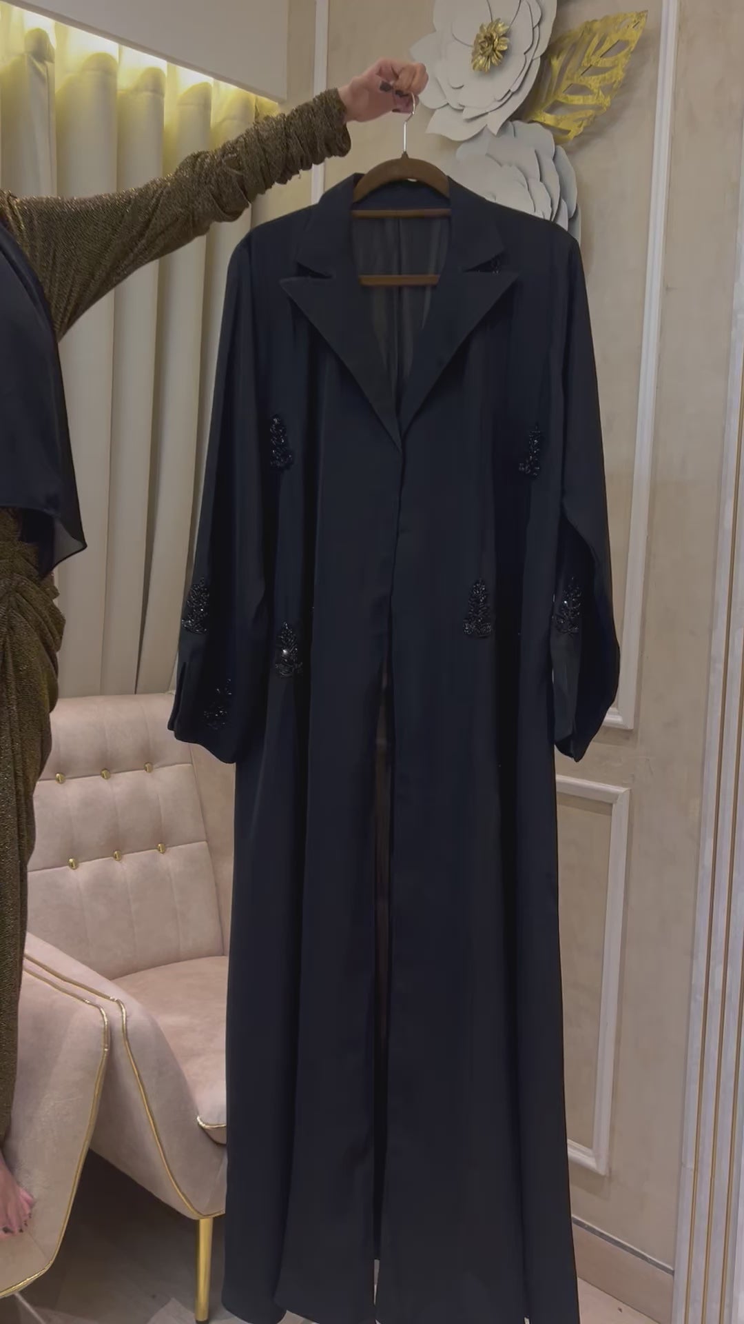 Sana Raven Black Abaya- MH030
